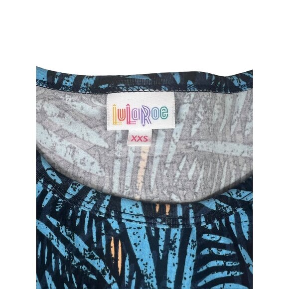 LulaRoe Julia Women's Blue & Black Dress - Picture 3 of 6